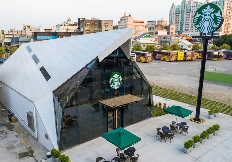 珠海深圳餐饮空间设计星巴克台湾北港开新店